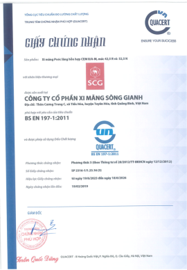 Các nhà máy xi măng của SCG tại Việt Nam tuân thủ tiêu chuẩn quốc tế ASTM và BSEN