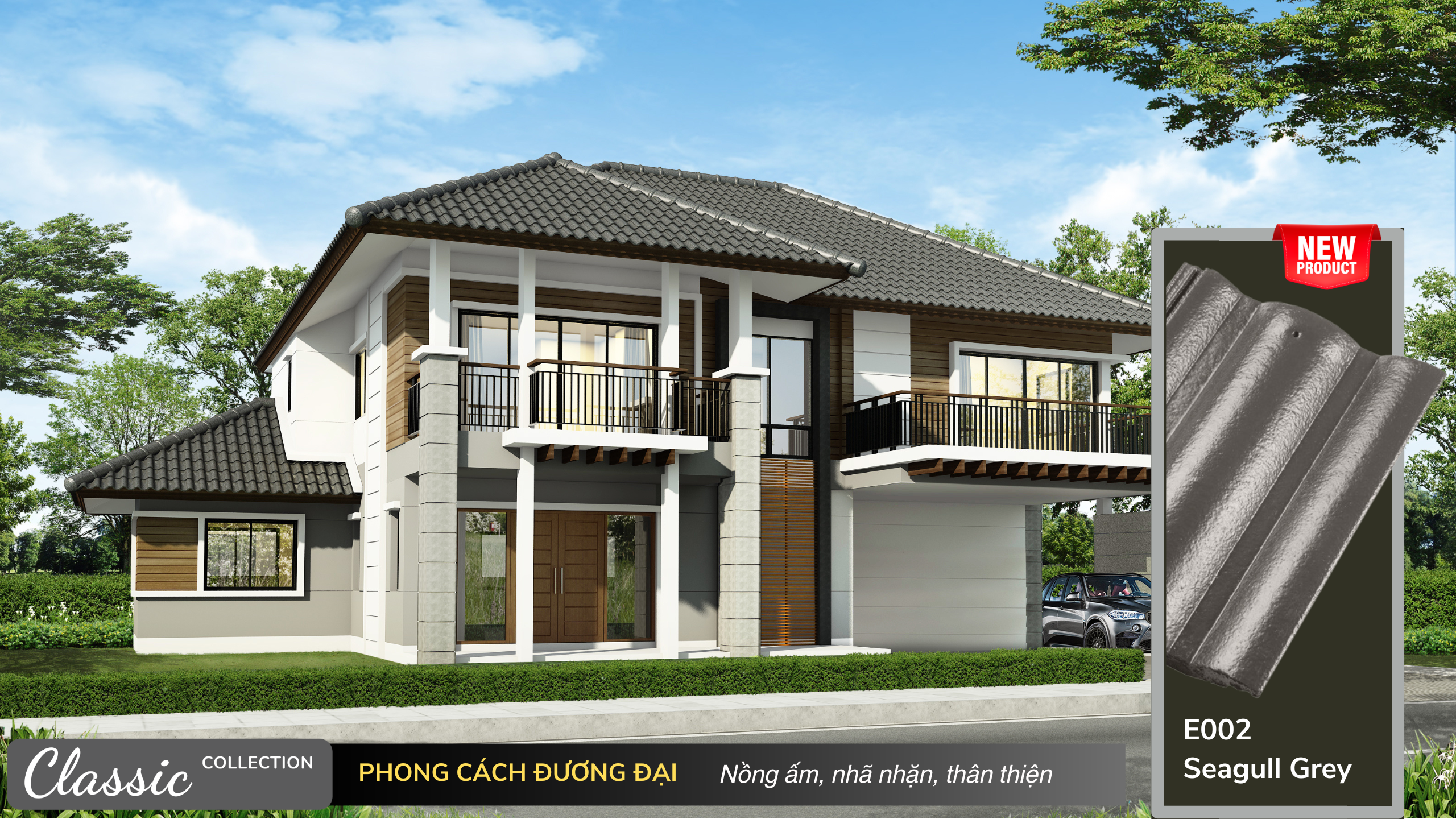 Bộ sưu tập những mẫu nhà đẹp sử dụng Ngói màu SCG Elite 14 Bộ sưu tập những mẫu nhà đẹp sử dụng Ngói màu SCG Elite Elite Classic E002 Seagull Grey https://scgvlxd.com/bo-suu-tap-nhung-mau-nha-dep-su-dung-ngoi-mau-scg-elite/
