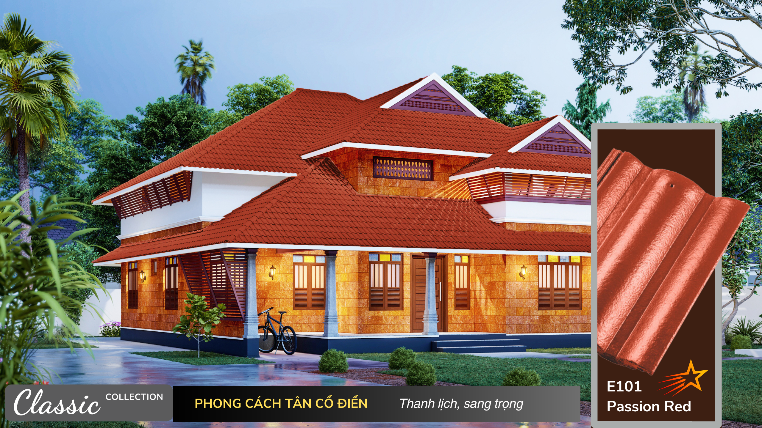 Bộ sưu tập những mẫu nhà đẹp sử dụng Ngói màu SCG Elite 10 Bộ sưu tập những mẫu nhà đẹp sử dụng Ngói màu SCG Elite Elite Classic E101 Passion Red https://scgvlxd.com/bo-suu-tap-nhung-mau-nha-dep-su-dung-ngoi-mau-scg-elite/