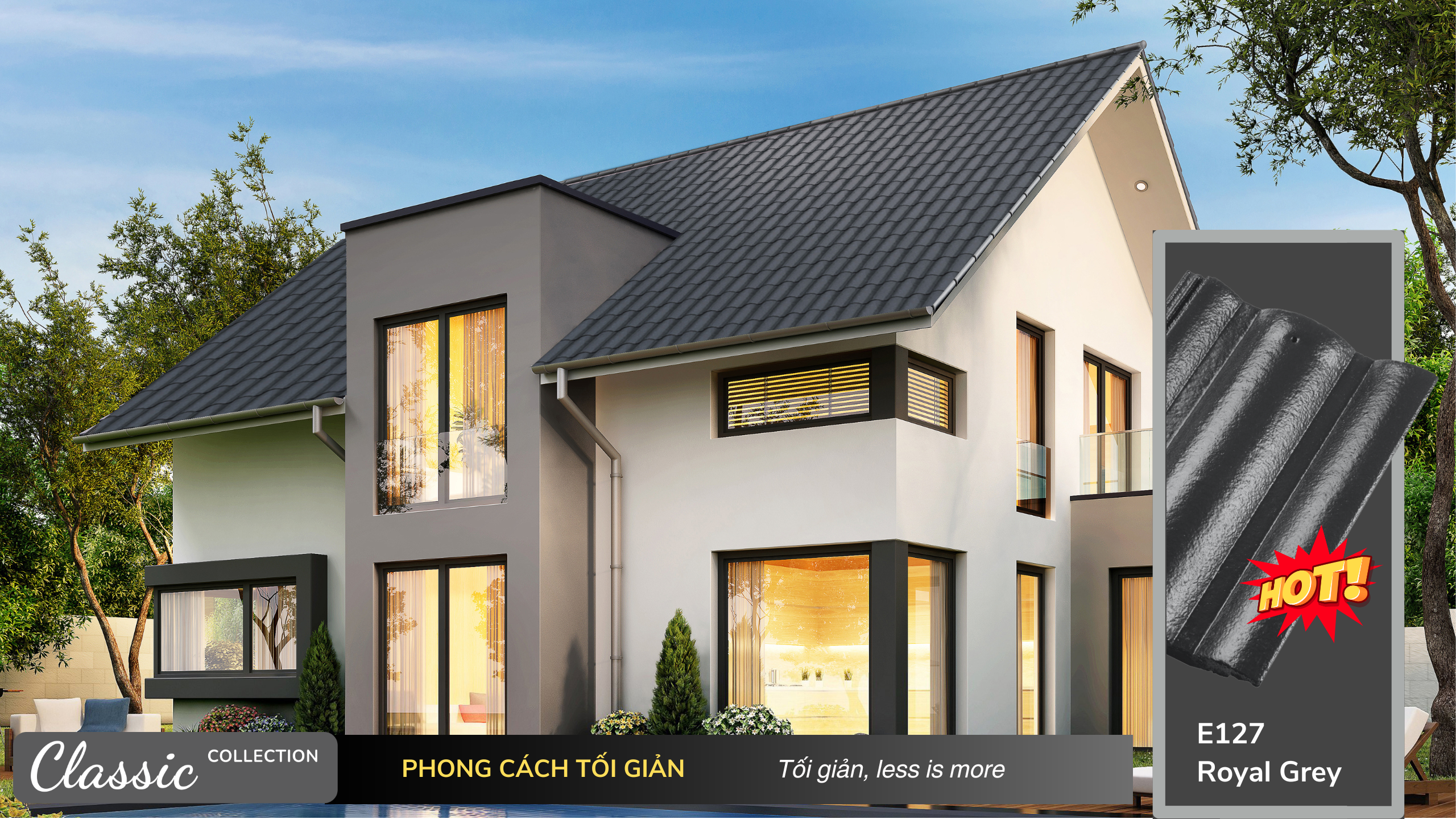 Bộ sưu tập những mẫu nhà đẹp sử dụng Ngói màu SCG Elite 9 Bộ sưu tập những mẫu nhà đẹp sử dụng Ngói màu SCG Elite Elite Classic E127 Royal Grey https://scgvlxd.com/bo-suu-tap-nhung-mau-nha-dep-su-dung-ngoi-mau-scg-elite/