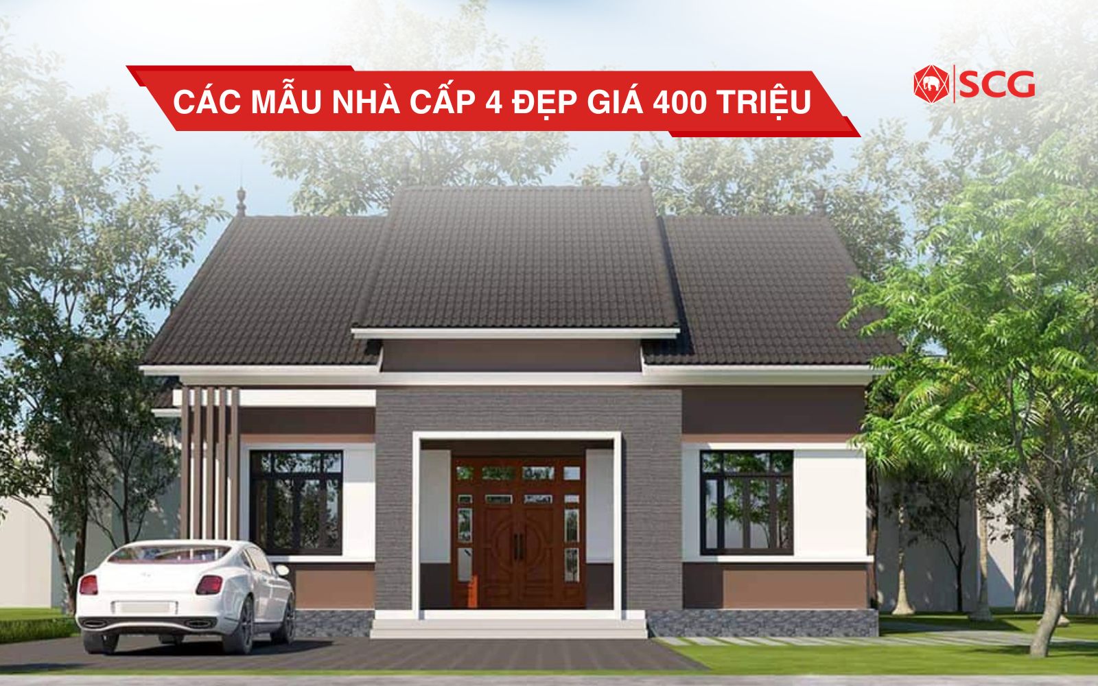 Các mẫu nhà cấp 4 đẹp giá 400 triệu