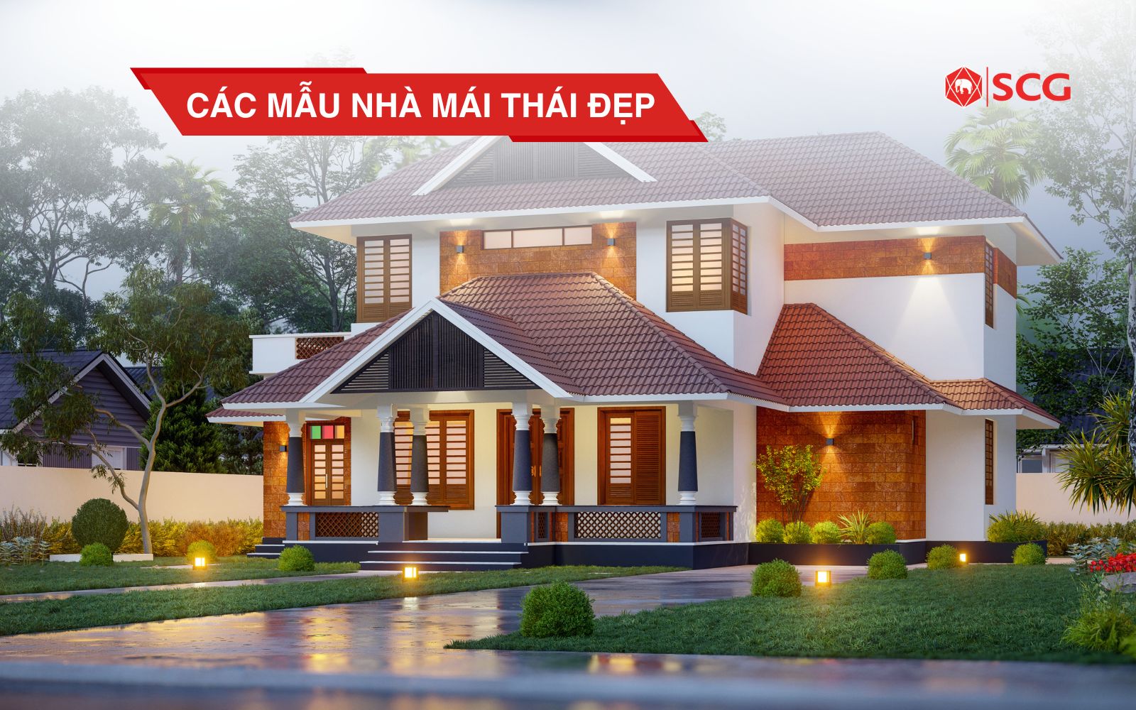 các mẫu nhà mái Thái đẹp