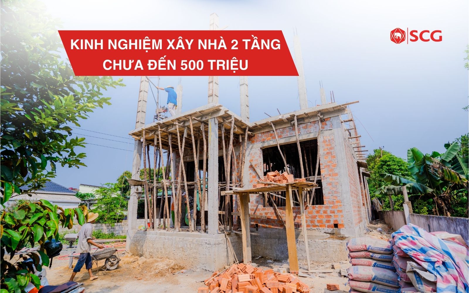 kinh nghiệm xây nhà 2 tầng chưa đến 500 triệu