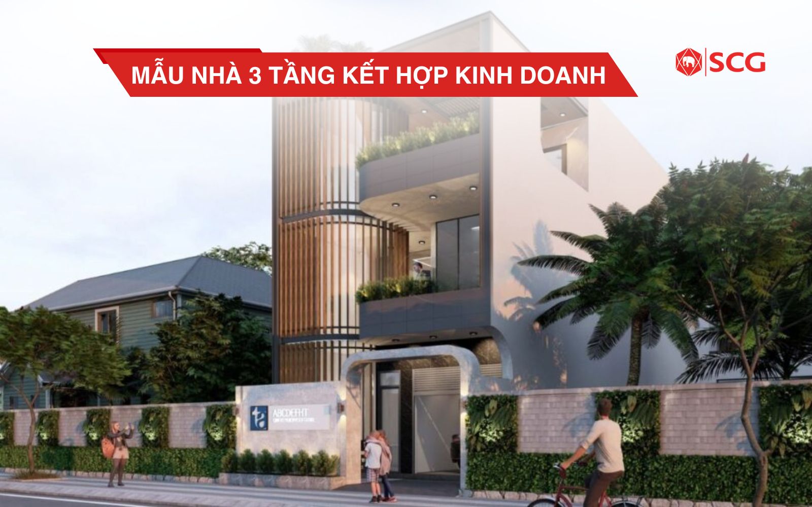 Mẫu nhà 3 tầng kết hợp kinh doanh