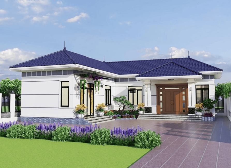 mẫu nhà mái ngói đẹp