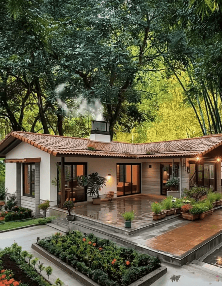 mẫu nhà mái ngói đẹp