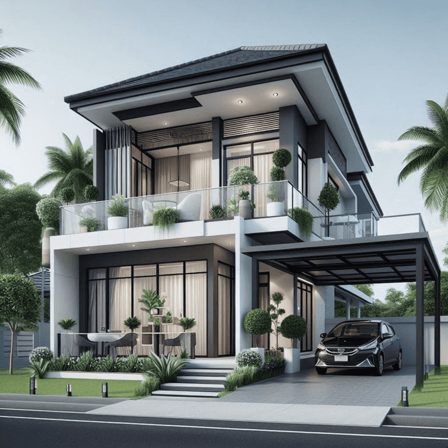 mẫu nhà mái ngói đẹp