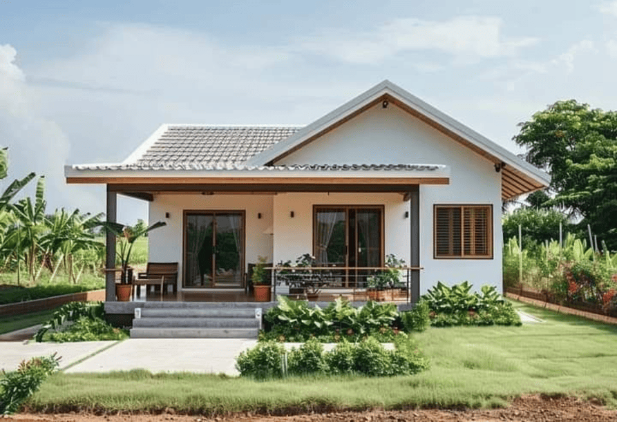 mẫu nhà mái ngói đẹp