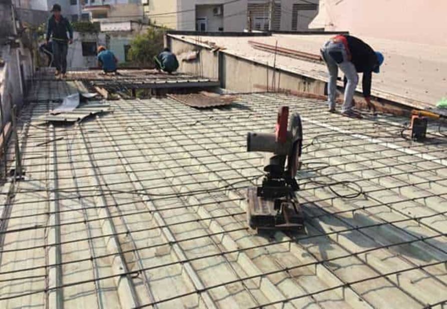 nâng tầng bằng tấm xi măng