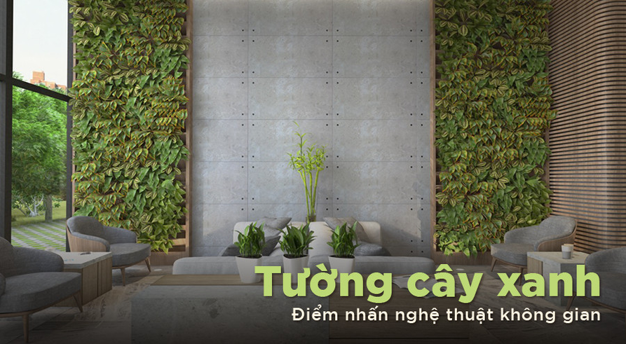 trang trí tường phòng khách