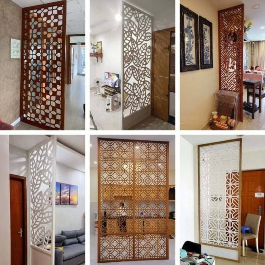 vách ngăn đẹp phòng khách