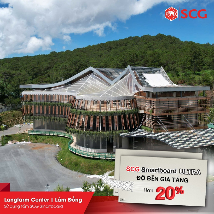 Công trình sử dụng tấm xi măng SCG Smartboard Ultra: Langfarm Center