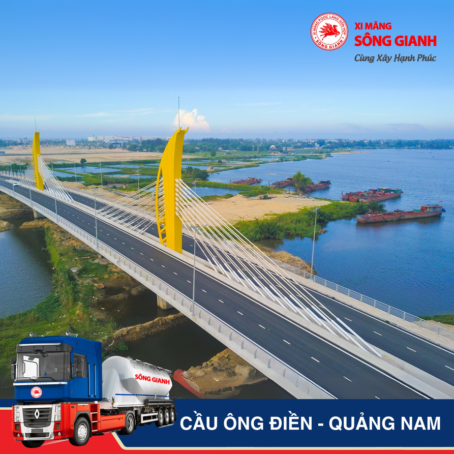 Công trình sử dụng xi măng Sông Gianh: Cầu Ông Điền - Quảng Nam