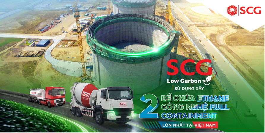 Công trình sử dụng xi măng SCG Low Carbon: Tổ hợp Hóa dầu Long Sơn (LSP) 
