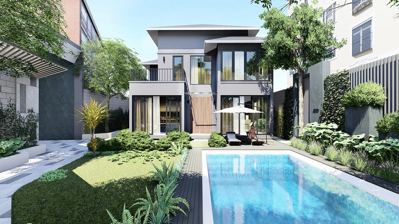 mẫu nhà vườn