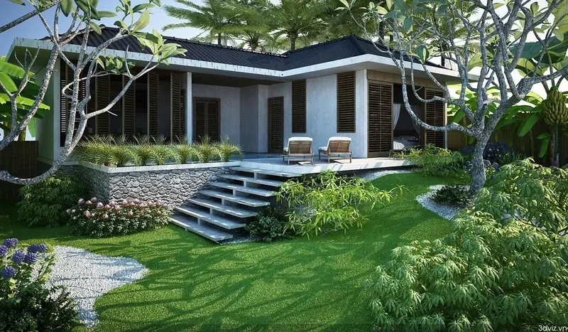 mẫu nhà vườn