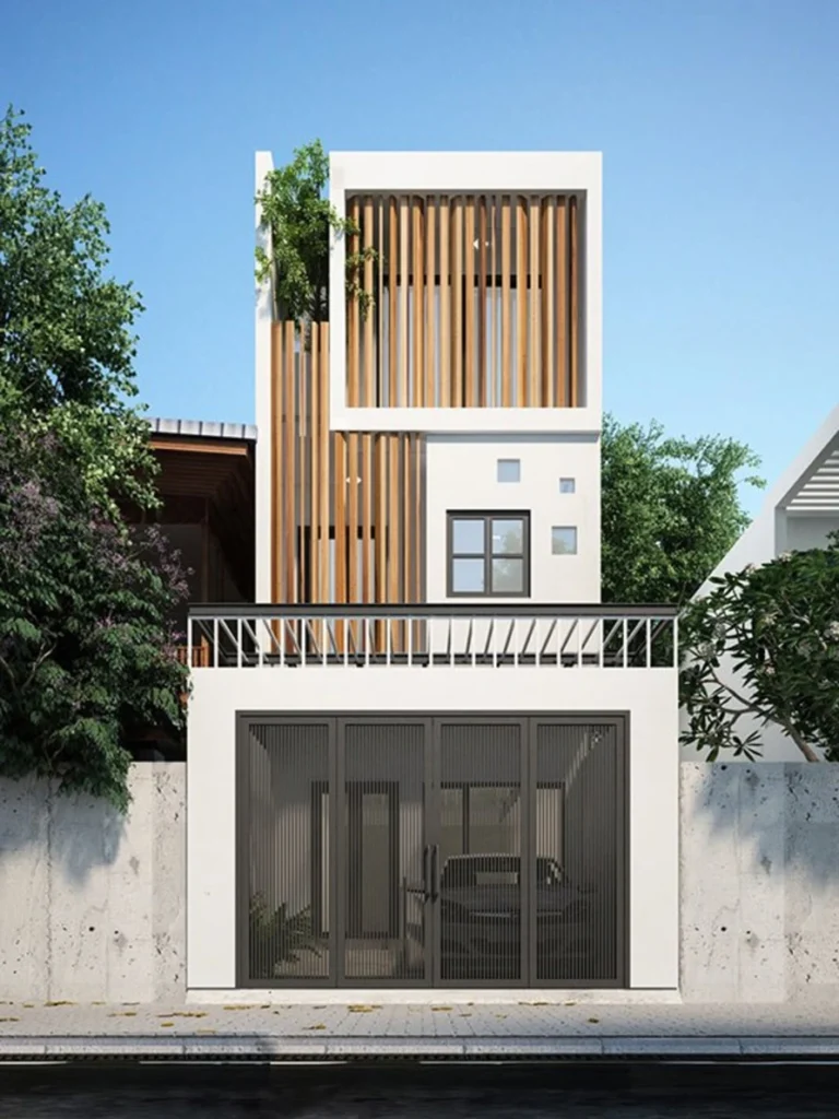 nhà 2 tầng hiện đại đơn giản