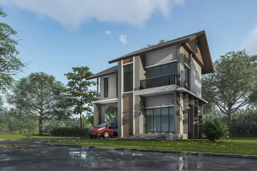 nhà 2 tầng hiện đại đơn giản