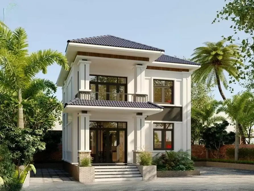 nhà 2 tầng đẹp đơn giản
