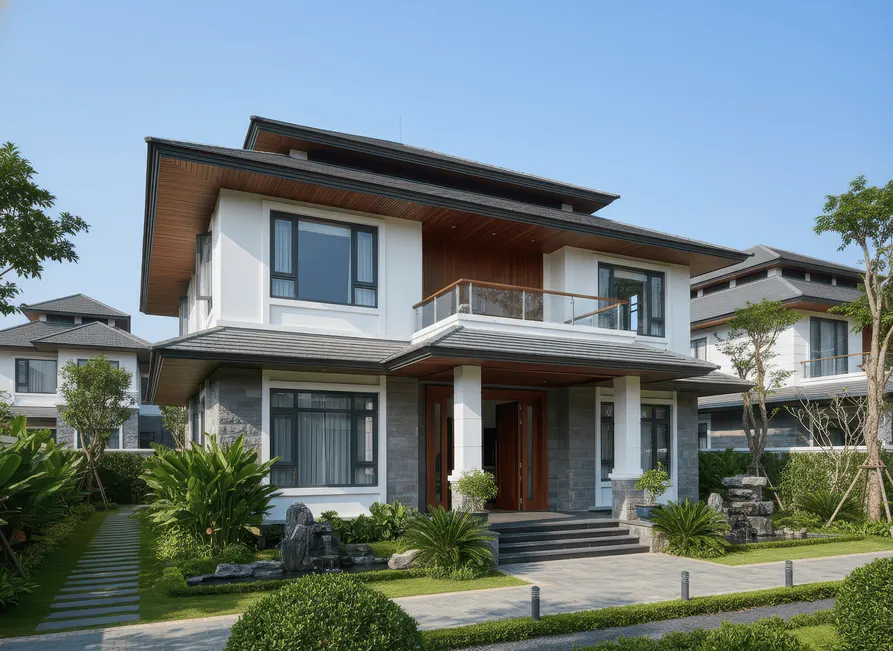 nhà 2 tầng đẹp đơn giản
