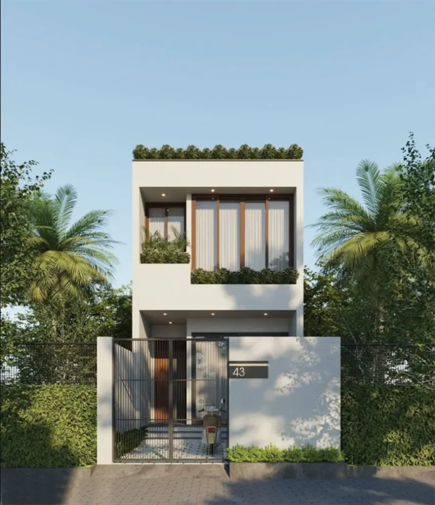 nhà 2 tầng đẹp đơn giản