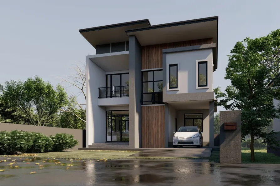 nhà 2 tầng đẹp đơn giản