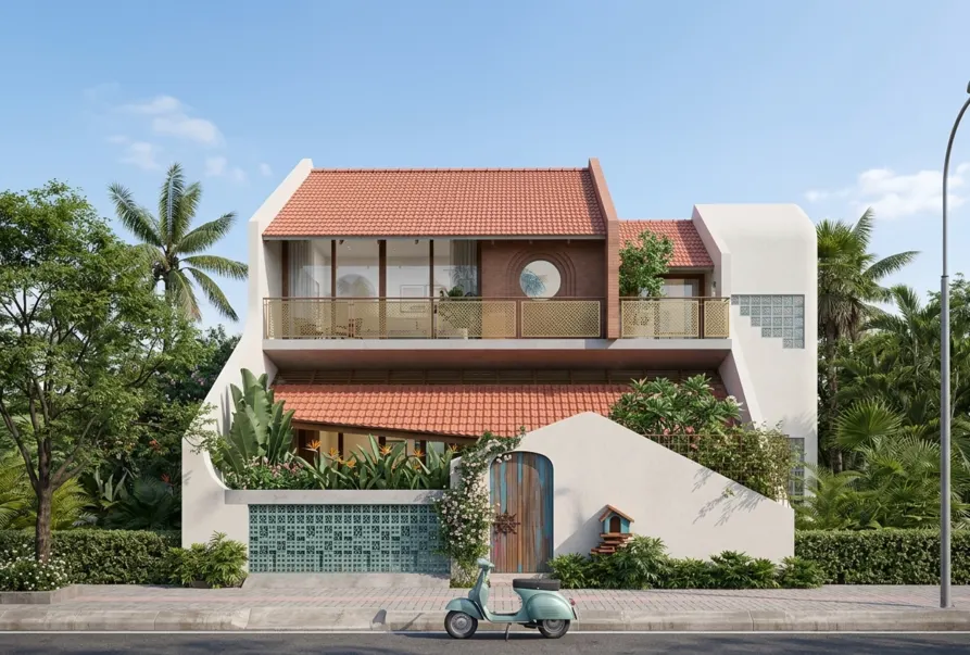 nhà 2 tầng đẹp đơn giản