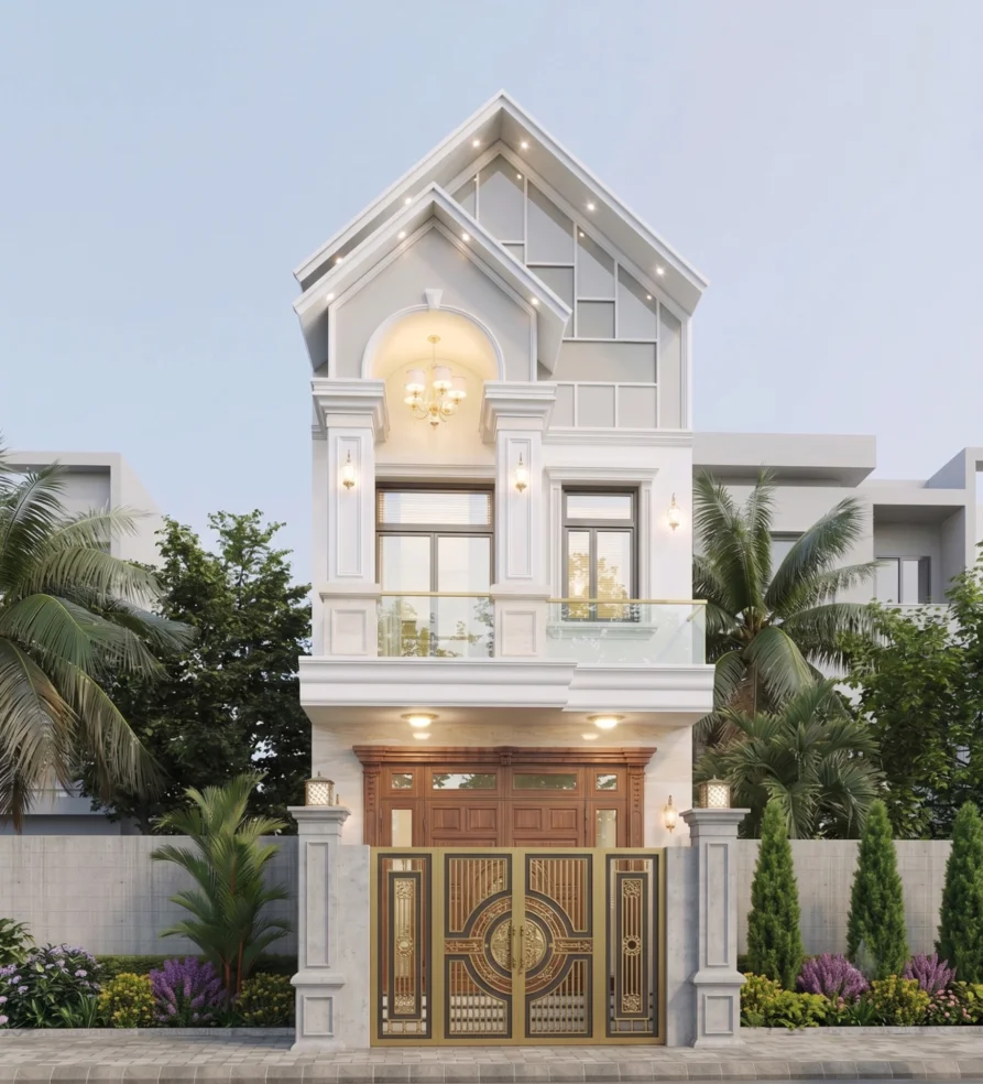 nhà 2 tầng hiện đại đơn giản