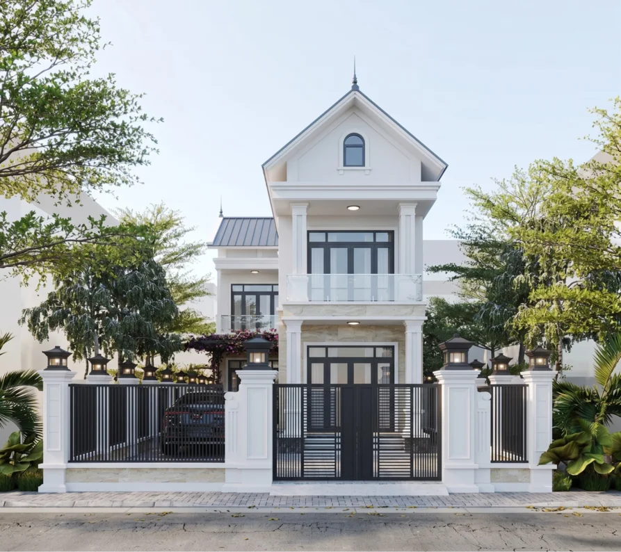 nhà 2 tầng hiện đại đơn giản