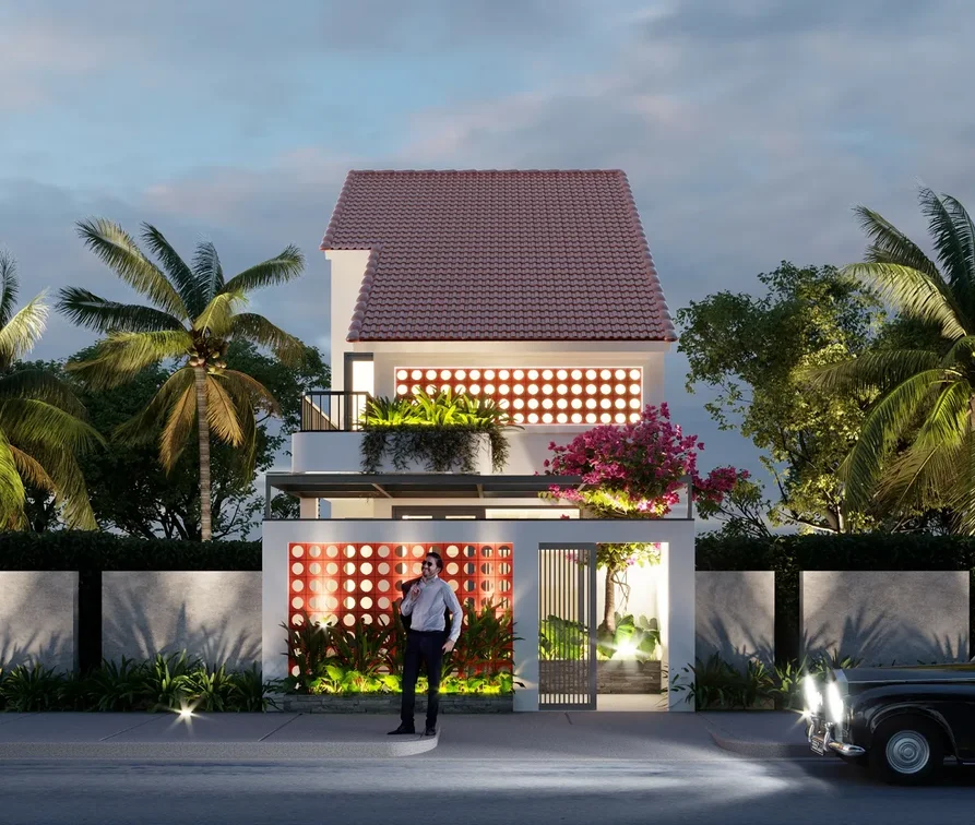 nhà 2 tầng hiện đại đơn giản
