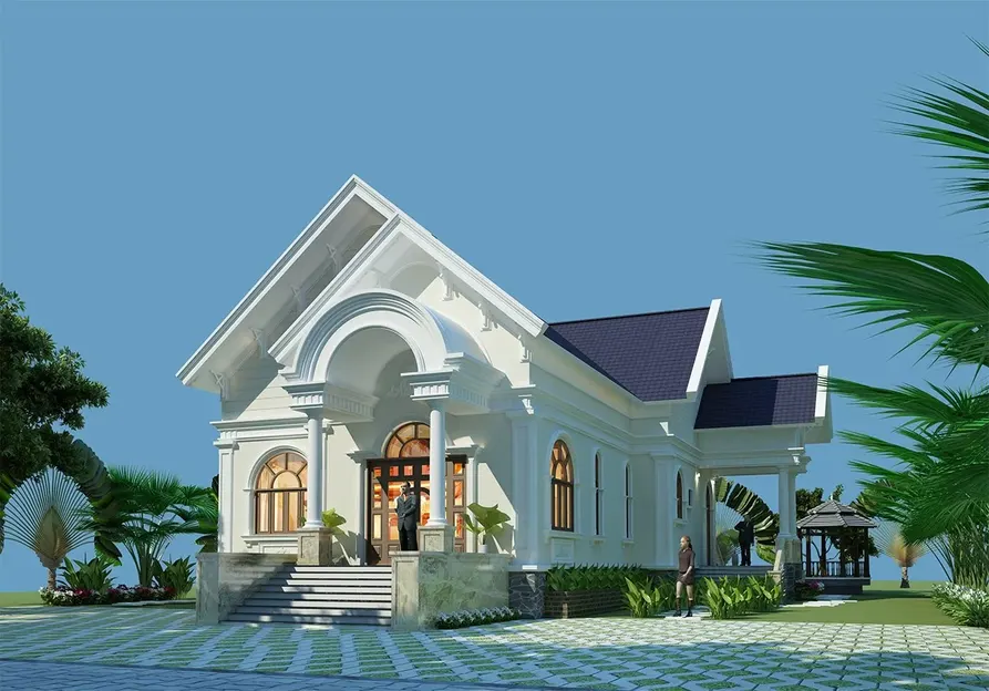 100 mẫu nhà mái Thái đẹp & Lưu ý cần nắm khi xây nhà mái thái 46 100 mẫu nhà mái Thái đẹp & Lưu ý cần nắm khi xây nhà mái thái Nhà mái thái