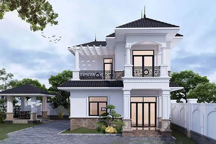 100 mẫu nhà mái Thái đẹp & Lưu ý cần nắm khi xây nhà mái thái 78 100 mẫu nhà mái Thái đẹp & Lưu ý cần nắm khi xây nhà mái thái Nhà mái thái