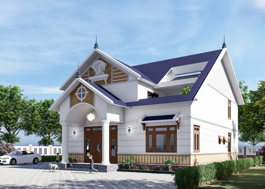 100 mẫu nhà mái Thái đẹp & Lưu ý cần nắm khi xây nhà mái thái 63 100 mẫu nhà mái Thái đẹp & Lưu ý cần nắm khi xây nhà mái thái Nhà mái thái