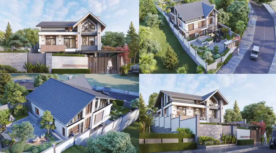 100 mẫu nhà mái Thái đẹp & Lưu ý cần nắm khi xây nhà mái thái 70 100 mẫu nhà mái Thái đẹp & Lưu ý cần nắm khi xây nhà mái thái Nhà mái thái