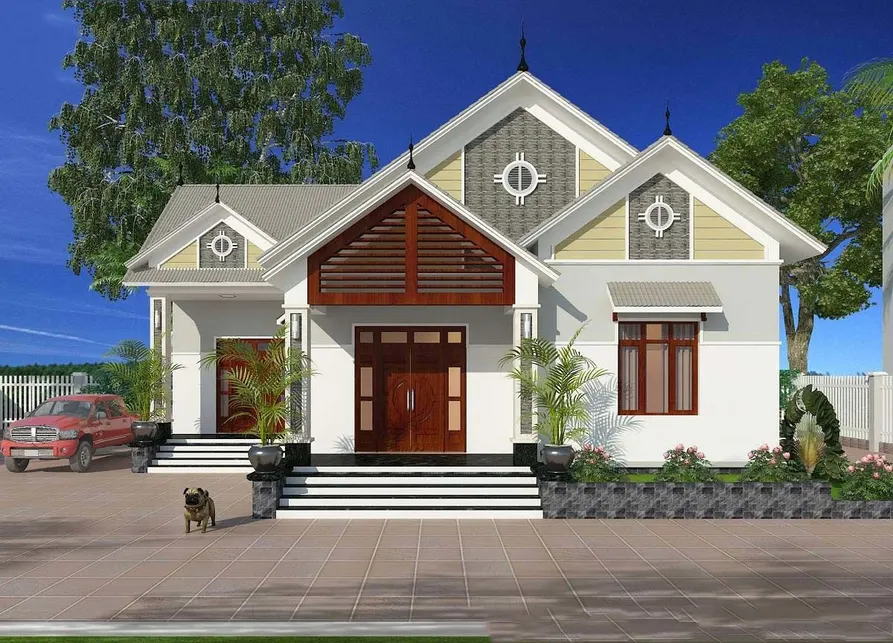 100 mẫu nhà mái Thái đẹp & Lưu ý cần nắm khi xây nhà mái thái 56 100 mẫu nhà mái Thái đẹp & Lưu ý cần nắm khi xây nhà mái thái Nhà mái thái