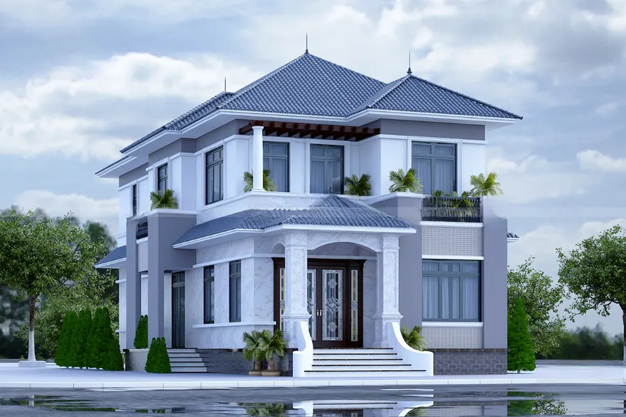 100 mẫu nhà mái Thái đẹp & Lưu ý cần nắm khi xây nhà mái thái 71 100 mẫu nhà mái Thái đẹp & Lưu ý cần nắm khi xây nhà mái thái Nhà mái thái