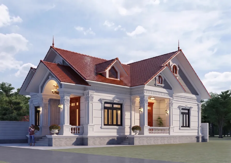 100 mẫu nhà mái Thái đẹp & Lưu ý cần nắm khi xây nhà mái thái 51 100 mẫu nhà mái Thái đẹp & Lưu ý cần nắm khi xây nhà mái thái Nhà mái thái