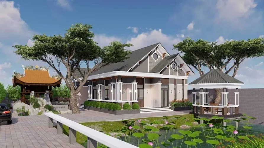 100 mẫu nhà mái Thái đẹp & Lưu ý cần nắm khi xây nhà mái thái 69 100 mẫu nhà mái Thái đẹp & Lưu ý cần nắm khi xây nhà mái thái Nhà mái thái