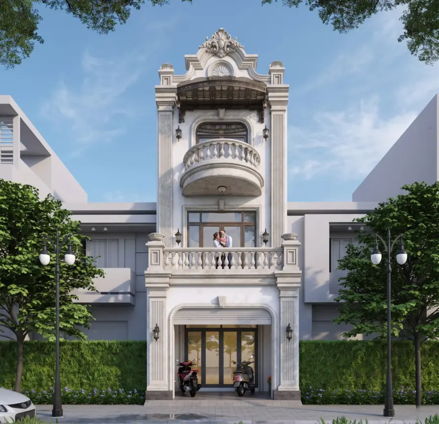 nhà phố 3 tầng hiện đại