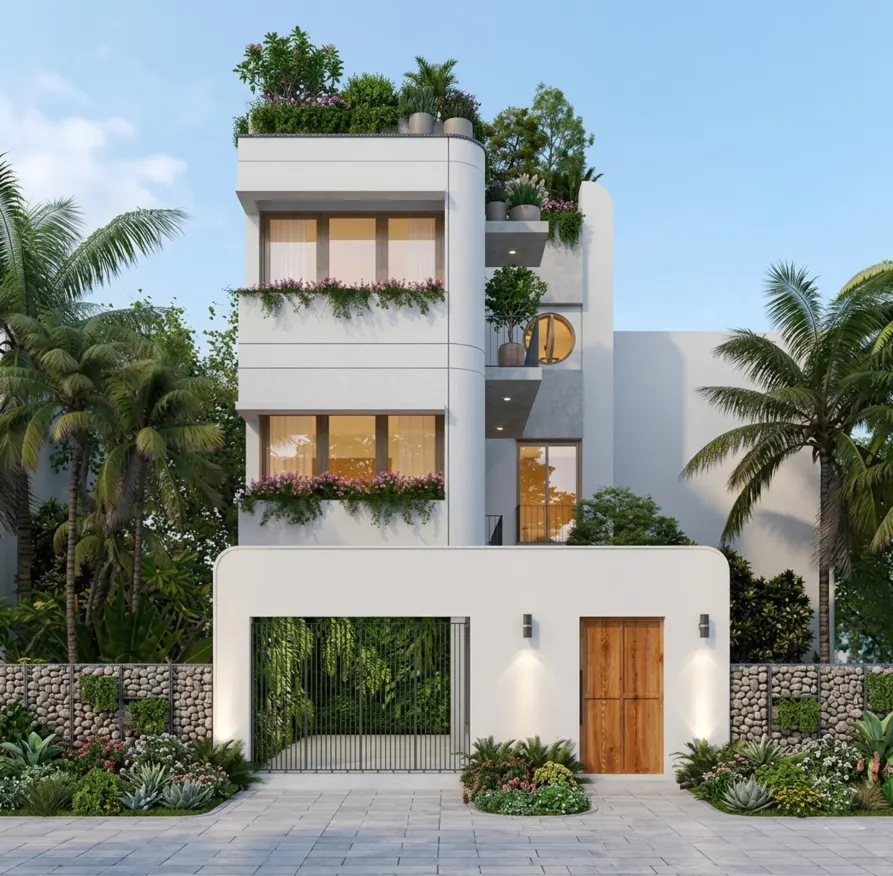 nhà phố 3 tầng hiện đại