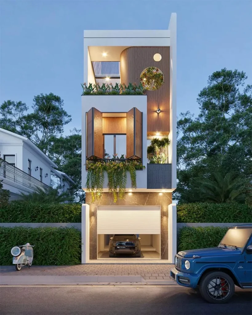 mẫu nhà 3 tầng mặt tiền 5m