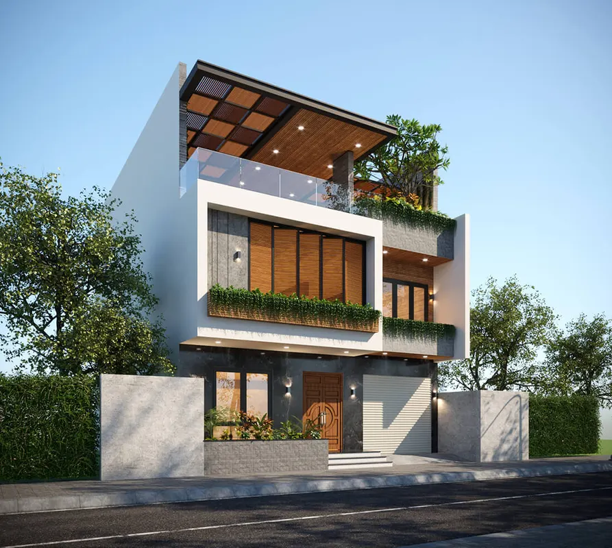 các mẫu nhà 3 tầng hiện đại