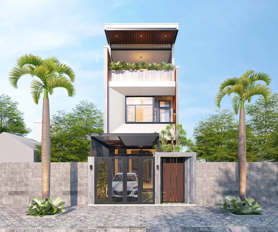 mẫu nhà 3 tầng hiện đại