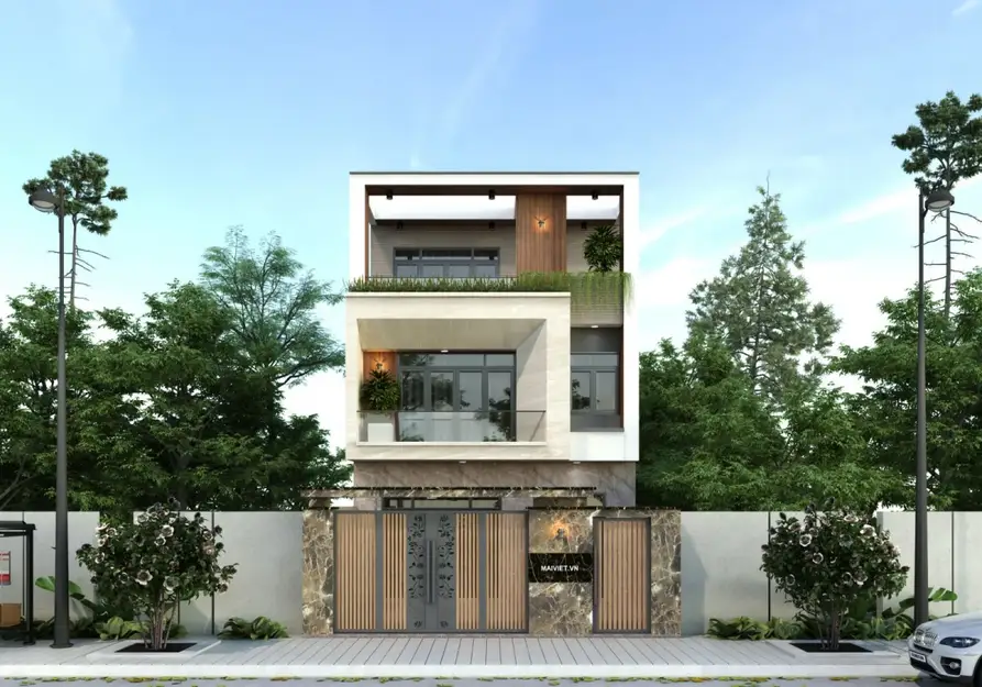 nhà phố 3 tầng hiện đại
