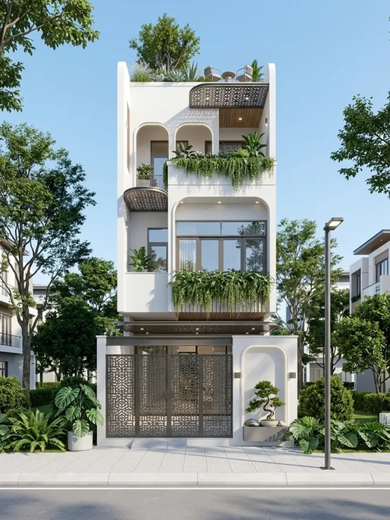 nhà phố 3 tầng hiện đại
