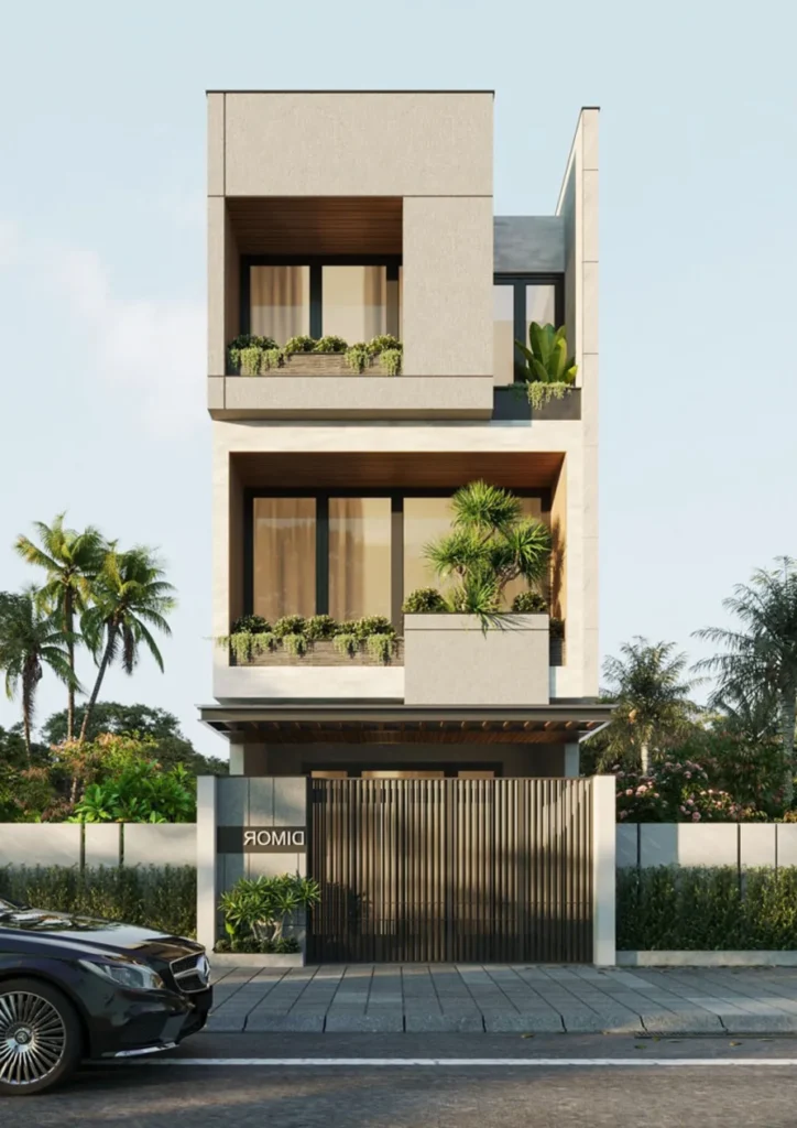 nhà phố 3 tầng hiện đại