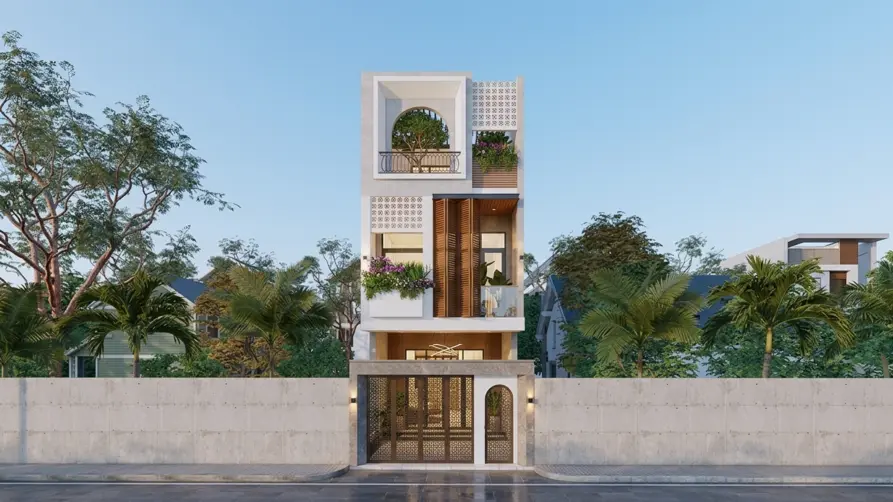 nhà phố 3 tầng hiện đại