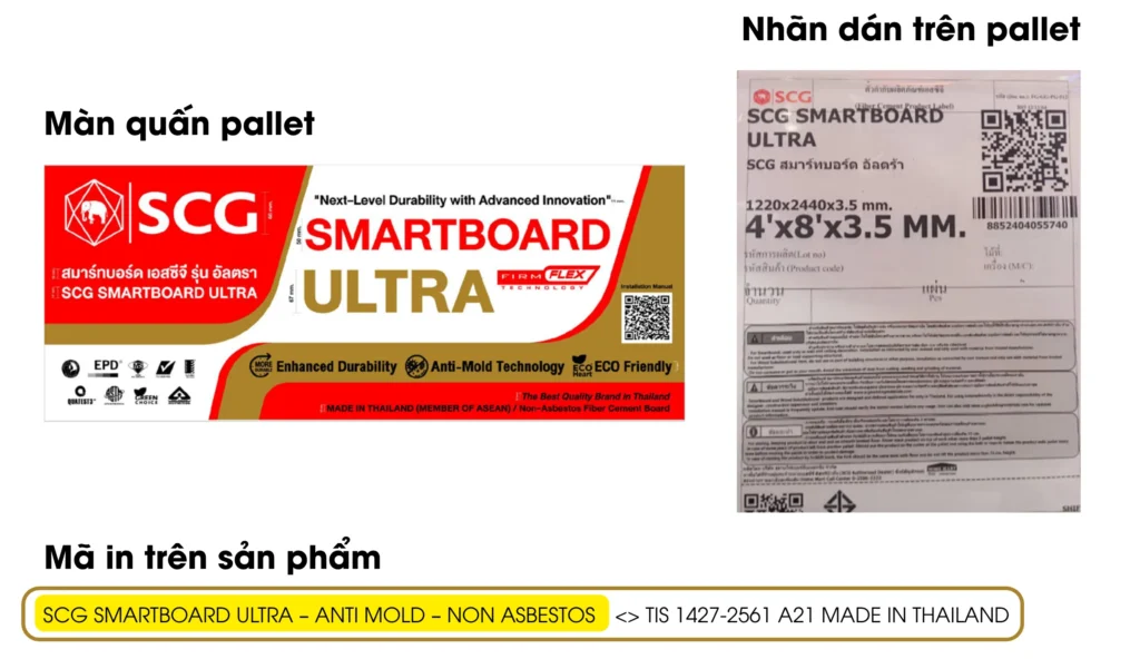 cập nhật bao bì SCG Smartboard Ultra từ 06/2026