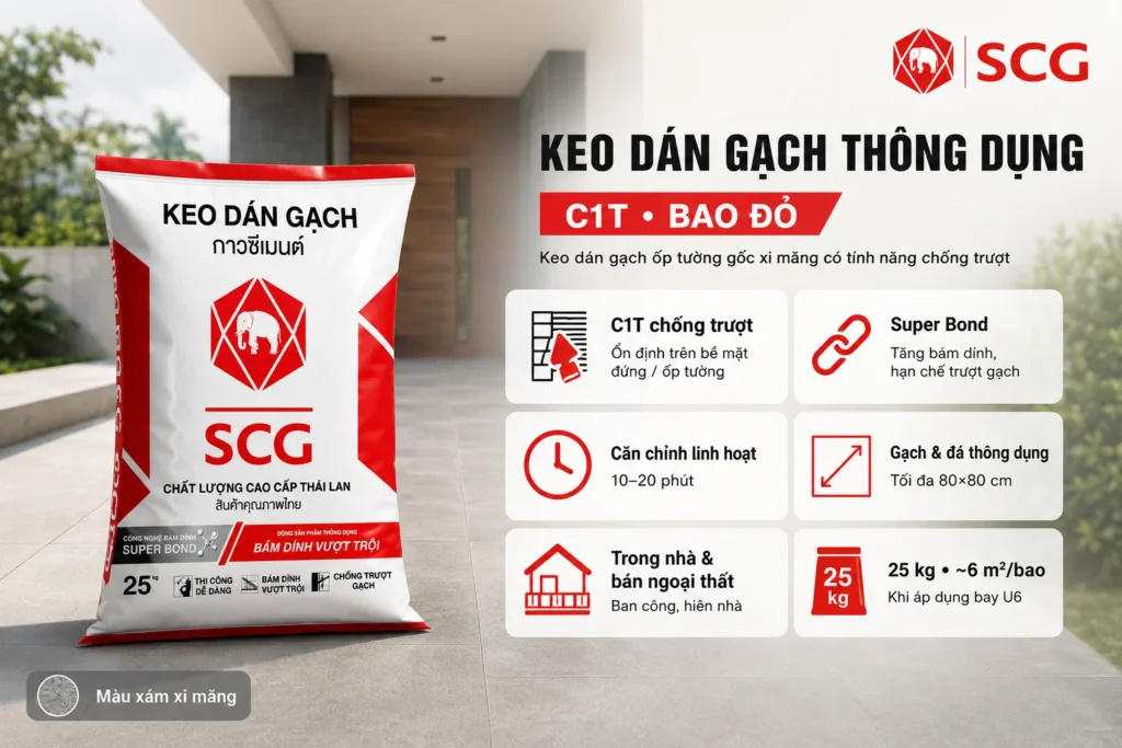 Keo dán gạch E-Class 7 Keo dán gạch E-Class keo dán gạch ốp tường