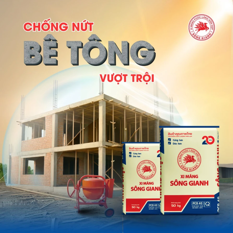 xi măng đổ bê tông